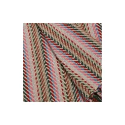 Bomuldsplaid - zigzag - multi