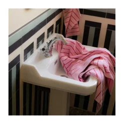 Bongusta badehåndklæde "Naram" - baby pink/ski patrol