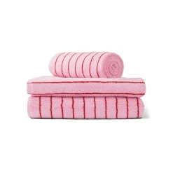 Bongusta badehåndklæde "Naram" - baby pink/ski patrol