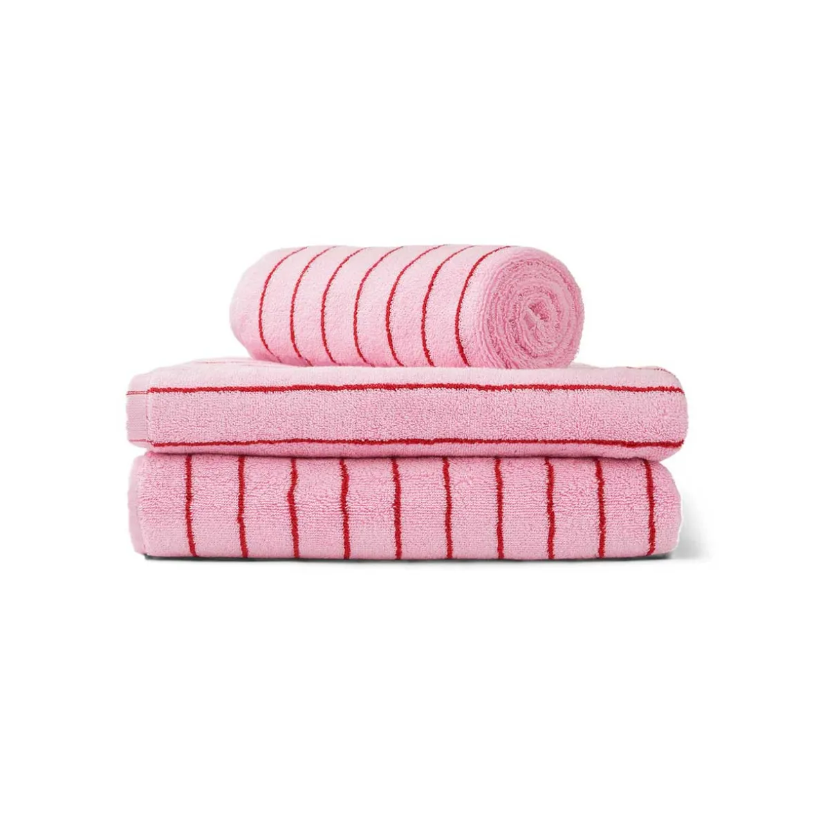 Bongusta badehåndklæde "Naram" - baby pink/ski patrol