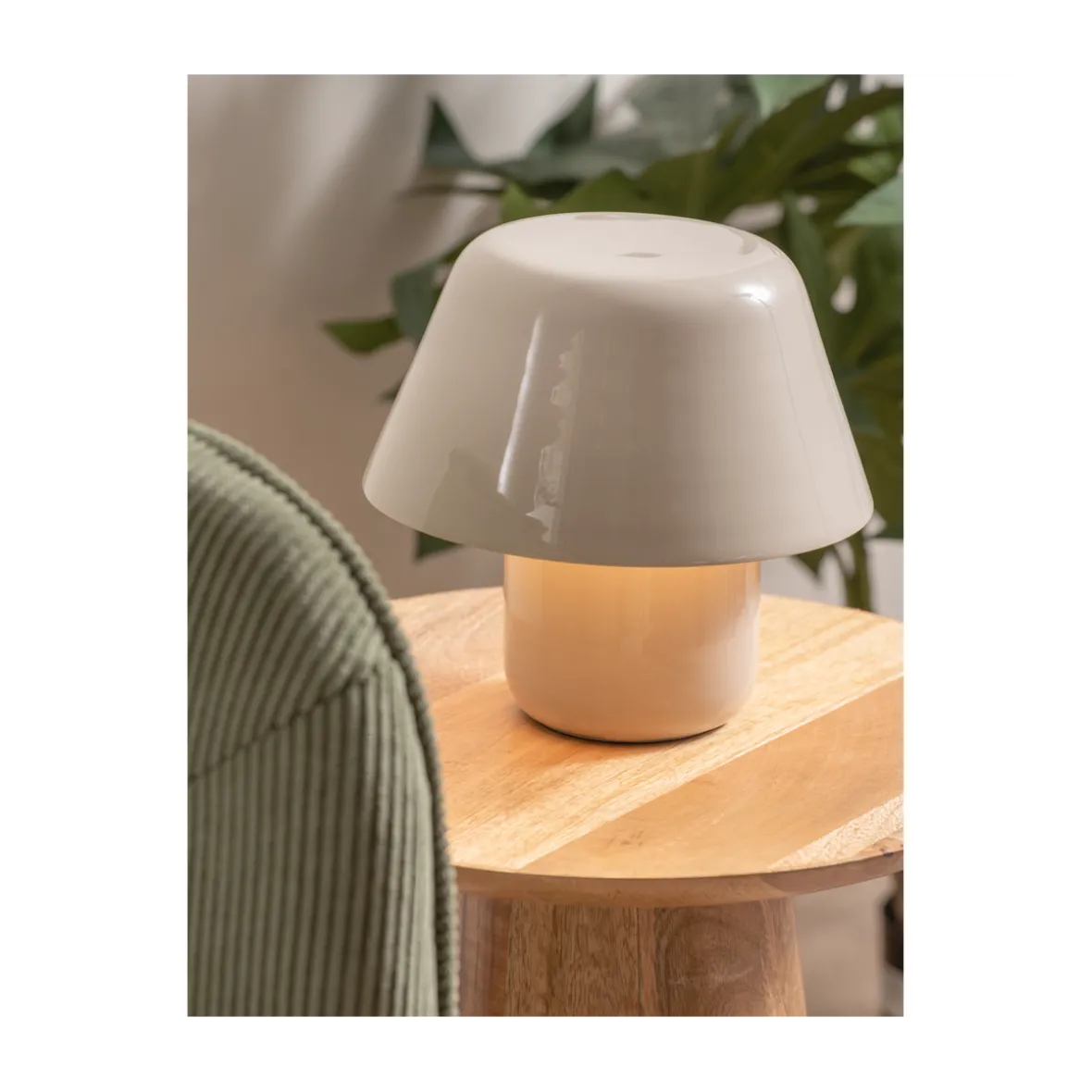 Bordlampe "Afan" - creme