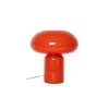 Bordlampe af glas - rød