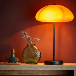 Bordlampe "Kinoko" - gul