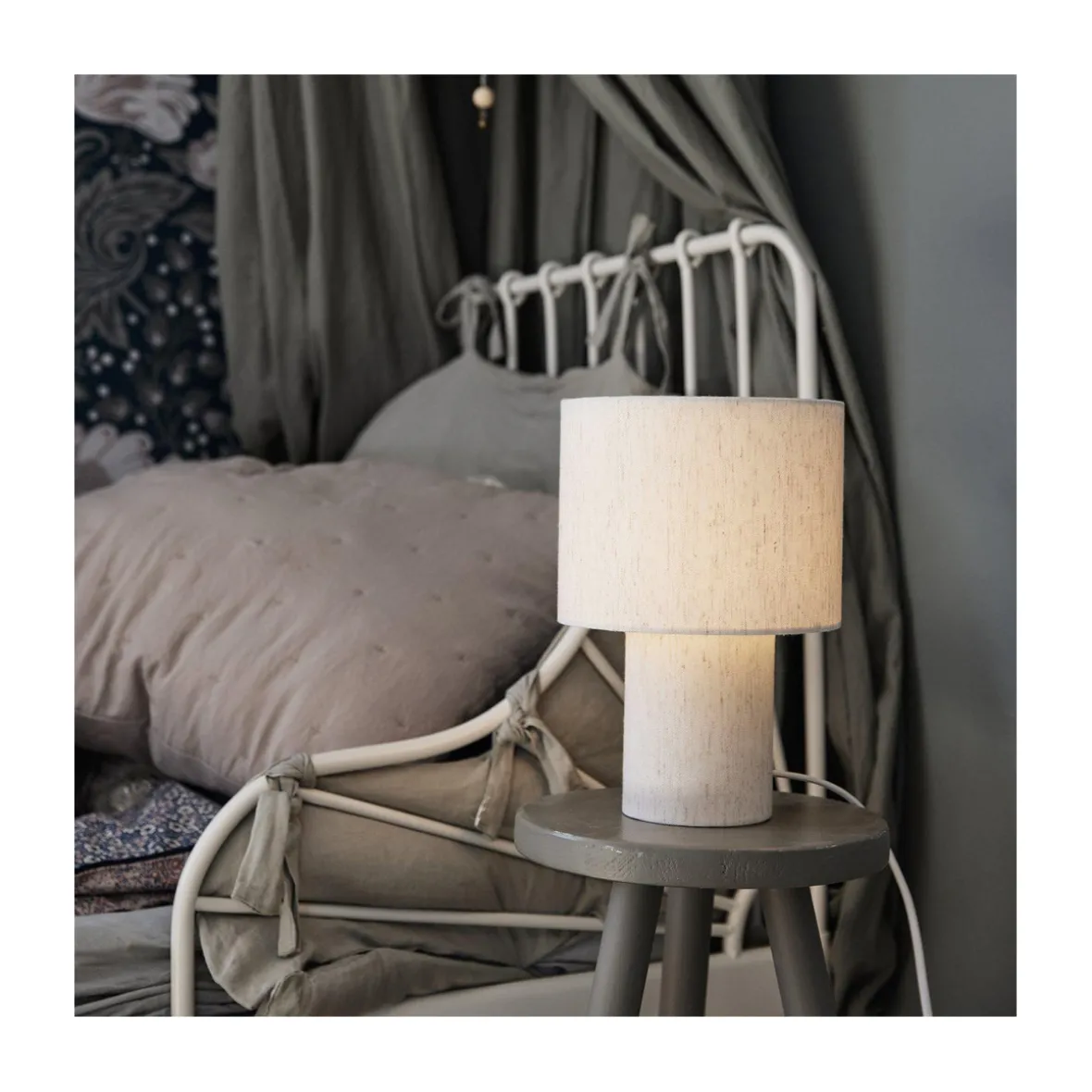 Bordlampe "Leah" - beige