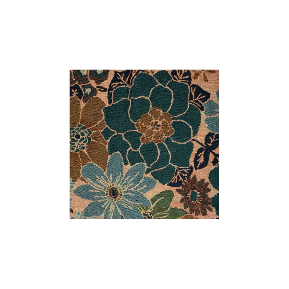 Dobbeltvævet plaid ''Multi flowers''
