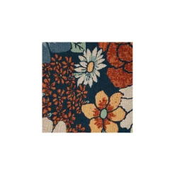 Dobbeltvævet plaid ''Multi flowers''