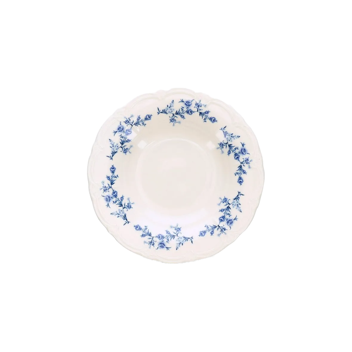 Dyb tallerken ''Blue Flower Retro''