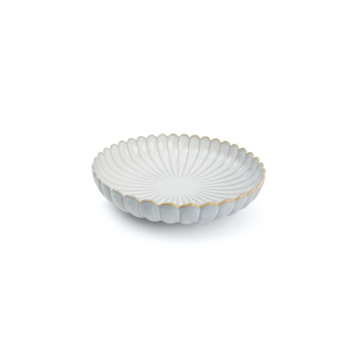 Dyb tallerken "White Lotus" - 24 cm.