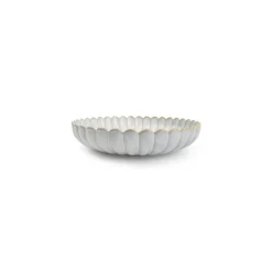 Dyb tallerken "White Lotus" - 24 cm.