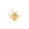 Foldet stjerne 12 cm. - natur