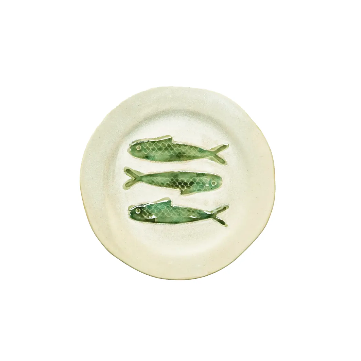 Frokosttallerken i stentøj ''Sardine'' - Grøn