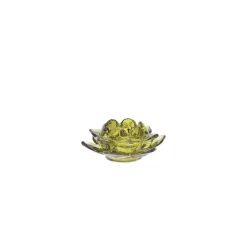 Fyrfadsstage "Flower" - olive