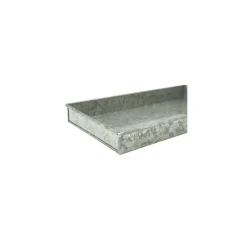 Galvaniseret bakke - 3x15x30 cm.
