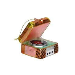 Glasornament - Grammofon afspiller