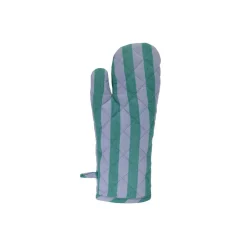Grillhandske ''Stripes'' - grøn/blå