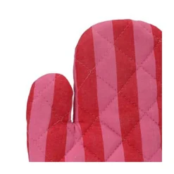 Grillhandske ''Stripes'' - pink/rosa