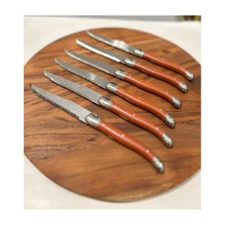 Grillknive "Laguiole" 6 stk. - Terrakotta