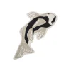 Gulvtæppe ''koi'' - black/beige