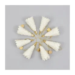 Håndlavet papirpynt - ''White Fir'' - guirlande