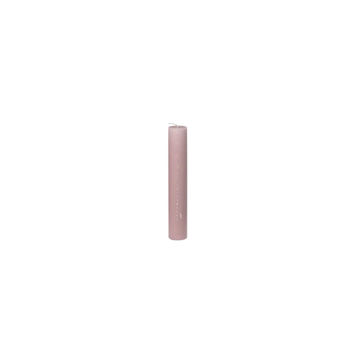 Kalenderlys med sølvtal - rosa