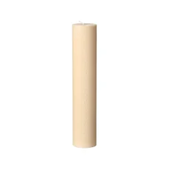 Kalenderlys m. prægede tal - creme