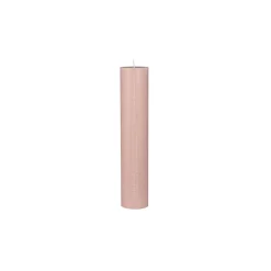 Kalenderlys m. prægede tal - rosa
