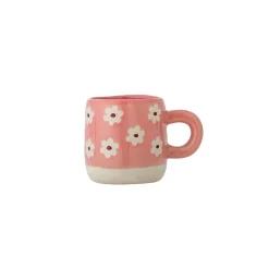Kop med hank "Millie" - flowers pink