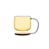 Krus i krystalglas ''Jelly'' - gul/brun