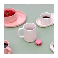 Krus med hank ''Fika'' - Creme