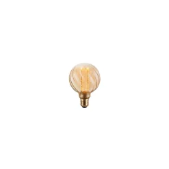 LED globe - "Twist" amber - Ø95 mm.
