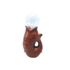 LED lampe "Poisson" - Brun