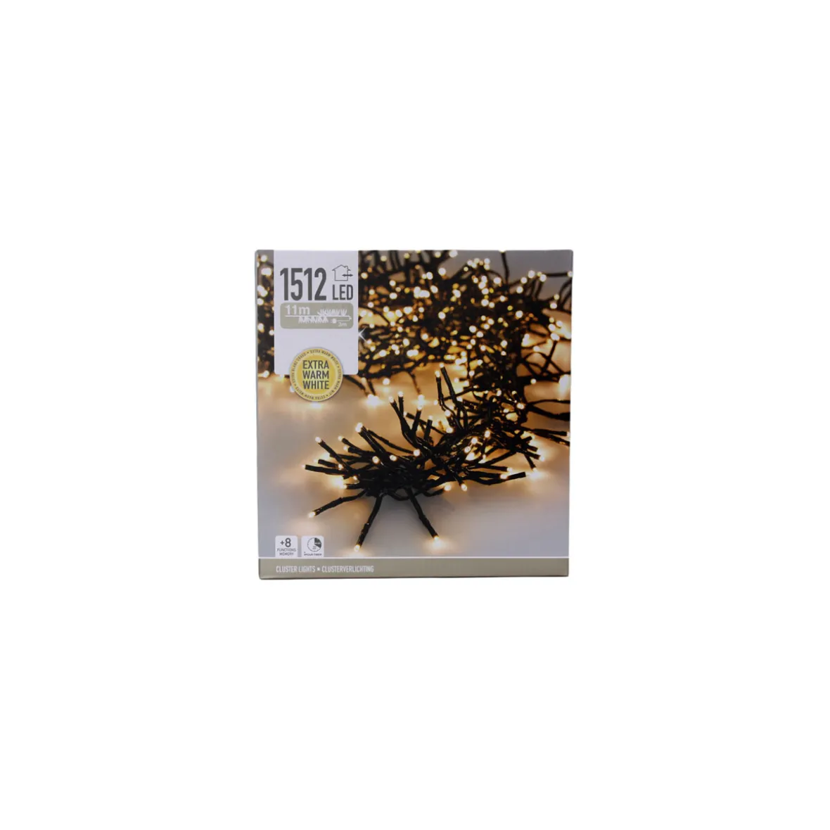 Lyskæde cluster lights - 1512 LED
