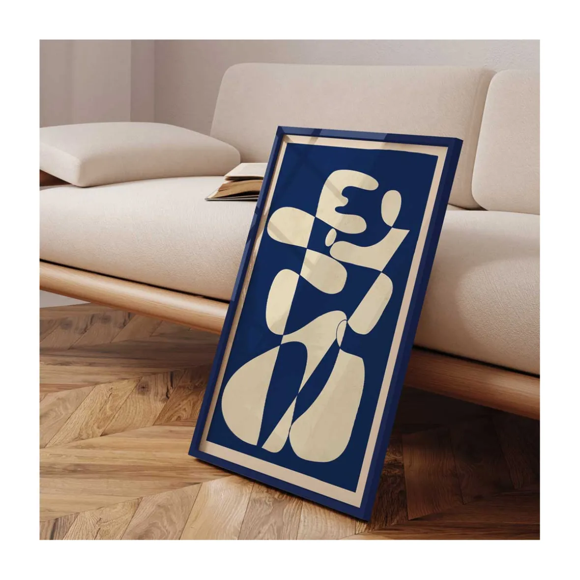 Malede trærammer - 50x70cm. - flere farver