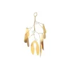 Mistelten antik messing look - 15 cm.