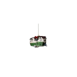 Ornament - campingvogn - grøn