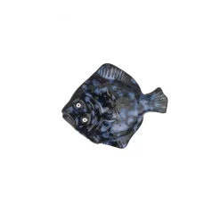 Pigvar i keramik 14 cm. - Sort