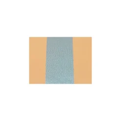 Pouch "Stripe" - nude/turqoise