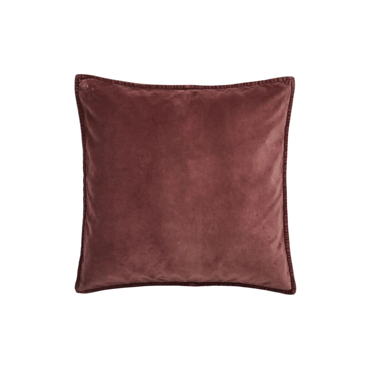 Pudebetræk velour 50x50 cm. - dusty plum