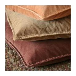 Pudebetræk velour 50x50 cm. - dusty plum