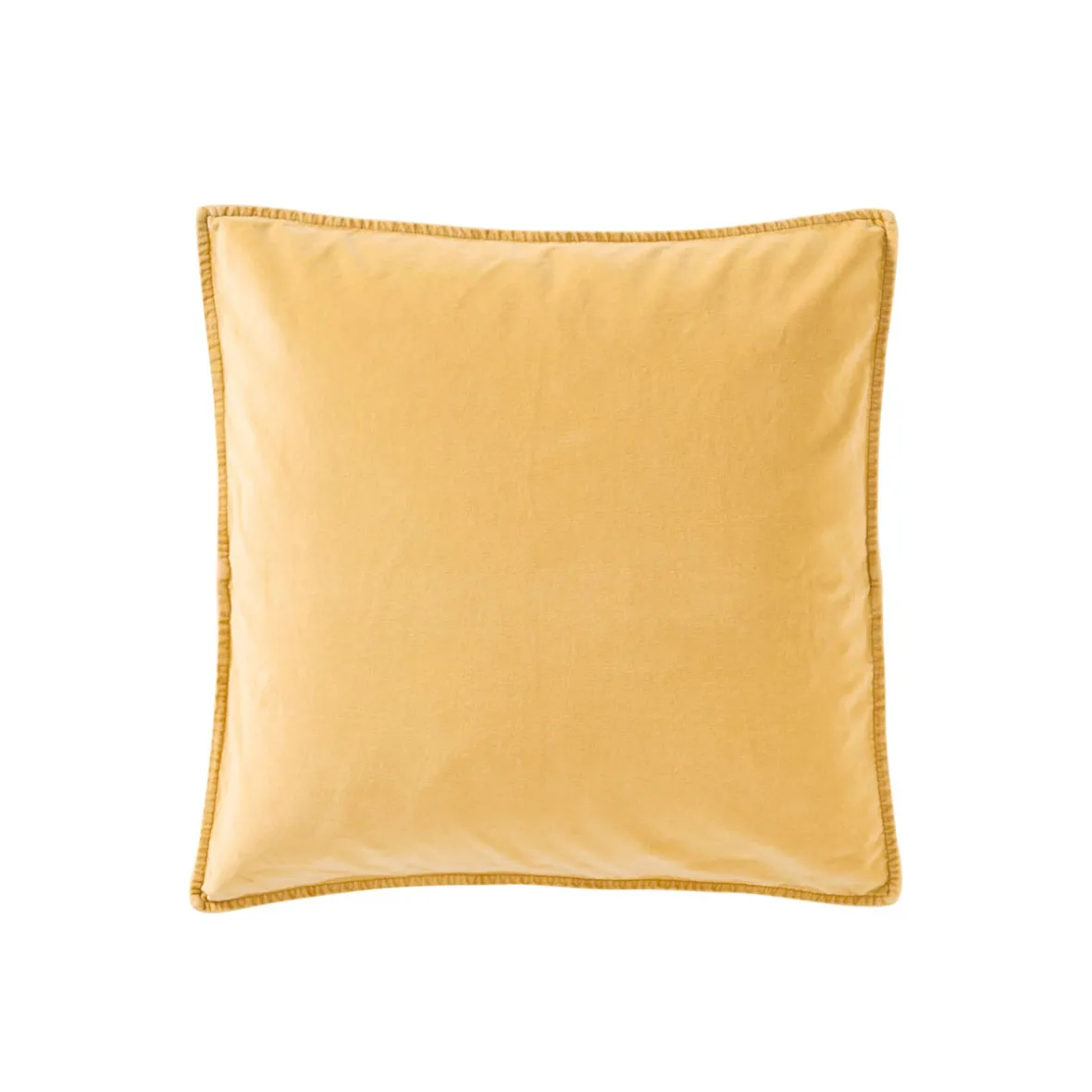 Pudebetræk velour 50x50 cm. - korngul