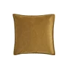 Pudebetræk velour 50x50 cm. - Ochre green
