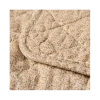 Quilt - Beige m. brune blomster