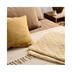 Quilt tæppe - Sennepsgule striber