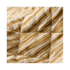 Quilt tæppe - Sennepsgule striber