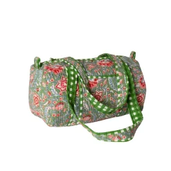 Rejsetaske artisan - grøn blomster