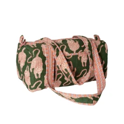 Rejsetaske artisan - mørkegrøn tiger