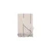 Sengetæppe stripe - creme/sort