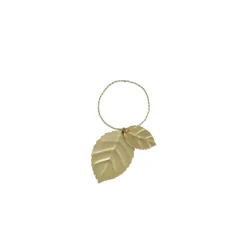 Servietring ''Leaf'' - messing look