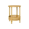 Sidebord rattan - Rund Ø 39,5 cm.