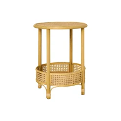 Sidebord rattan - Rund Ø 39,5 cm.